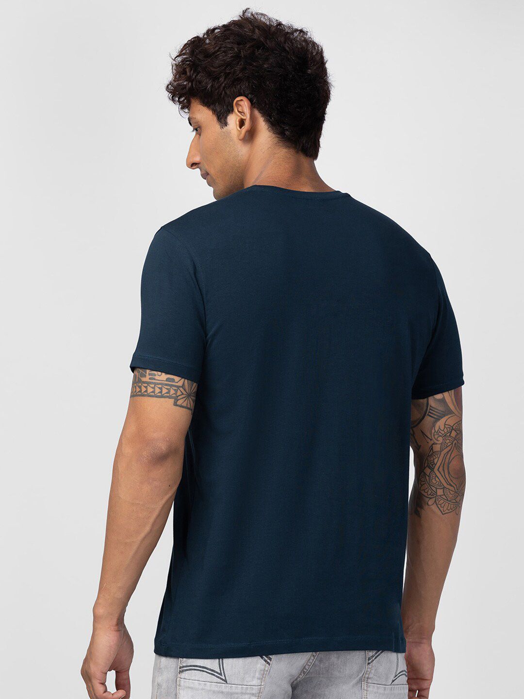 SPYKAR Men Typography Printed Cotton T-shirt