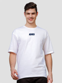 ADRO Men Graphic Printed Round Neck Cotton Oversized T-Shirt
