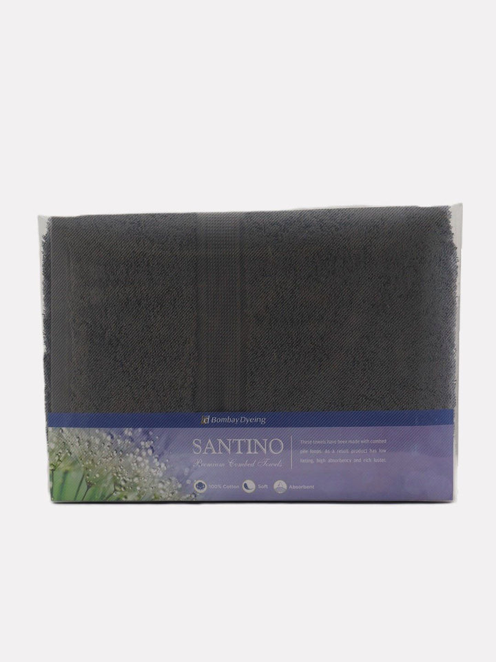 BOMBAY DYEING Charcoal Pure Cotton 550 GSM Bath Towel