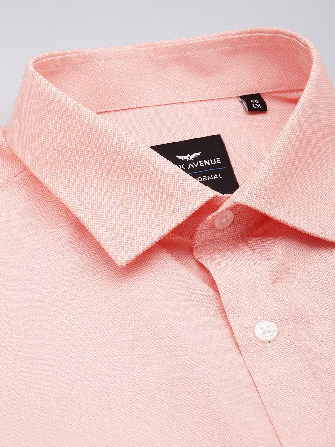 Park Avenue Slim Fit Textured Self Design Formal Shirt