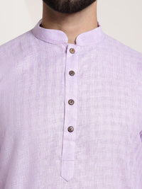 SOJANYA Berkolar Mandarin Lengan Panjang Kurta Lurus