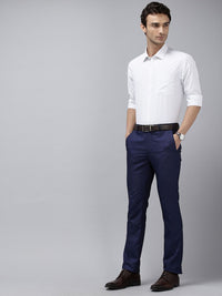 Park Avenue Men Textured Formal Trousers