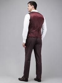 Park Avenue Super Slim Fit Checked 3 Piece Formal Suit