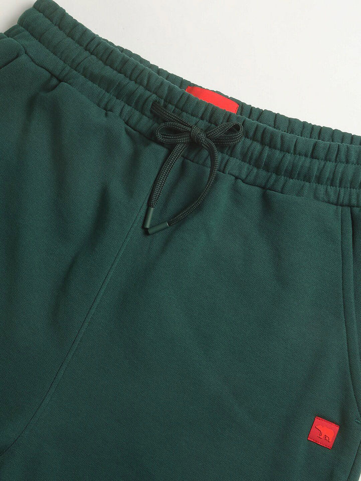 THE BEAR HOUSE Men Slim-Fit Pure Cotton Joggers