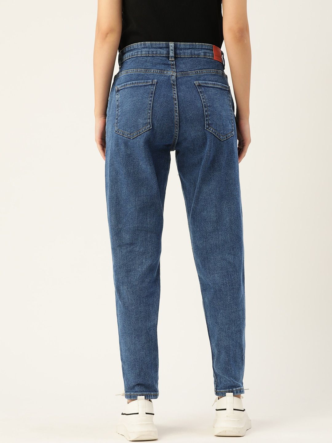 DressBerry Women Blue Stretchable Mom Fit Jeans