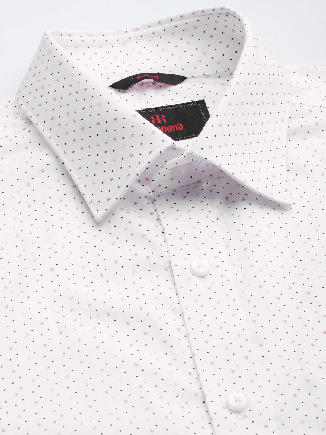 Raymond Slim Fit Printed Pure Cotton Formal Shirt