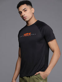 HRX by Hrithik Roshan Men Brand Logo Printed Badminton Rapid-Dry T-shirt