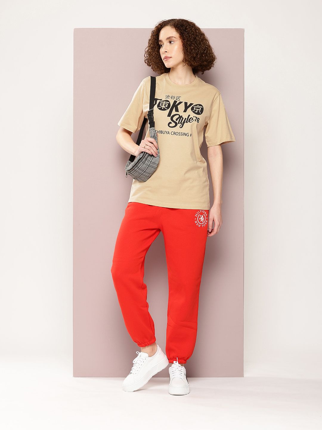 DILLINGER Women Typography Printed Pure Cotton Oversized T-shirt
