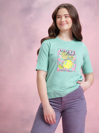 DressBerry Graphic Printed Pure Cotton T-shirt