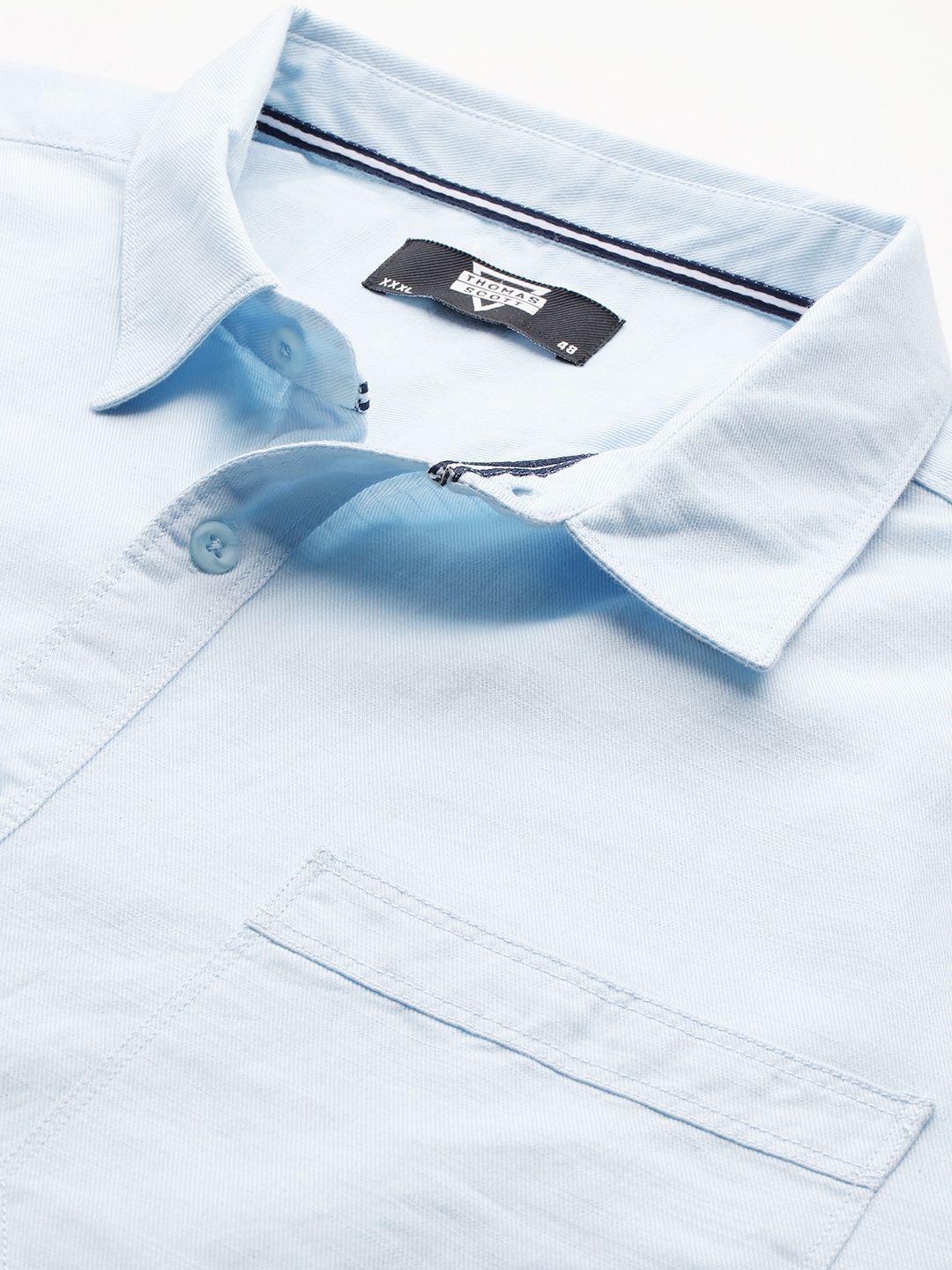 Thomas Scott Men Plus Size Premium Pure Cotton Casual Shirt