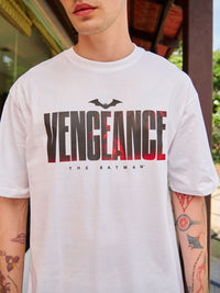 Bewakoof Men White Typography Printed Oversized T-shirt