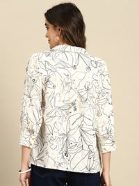 all about you Floral Print Shirt Style Top