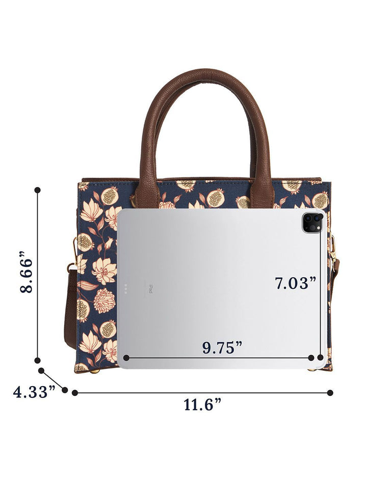 TEAL BY CHUMBAK Women Floral Printed Tote Bag