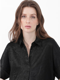 RAREISM Shirt Collar Extended Sleeves Top