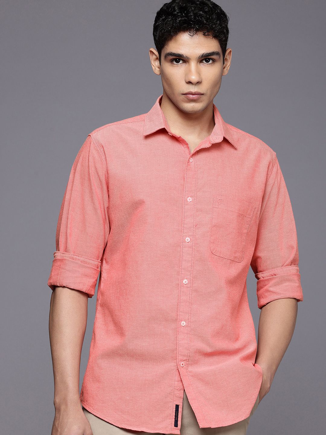 Raymond Pure Cotton Slim Fit Casual Shirt