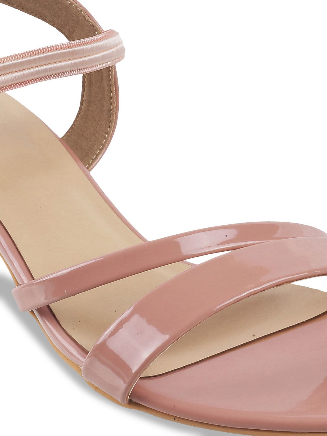 Metro Pink Solid Kitten Heels