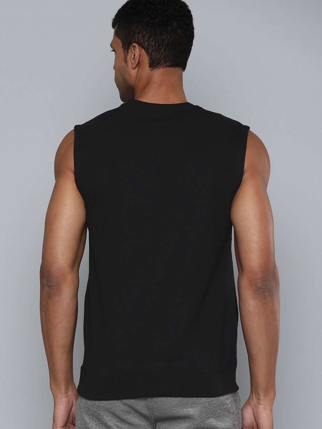 HRX by Hrithik Roshan Men Black Sweatshirt