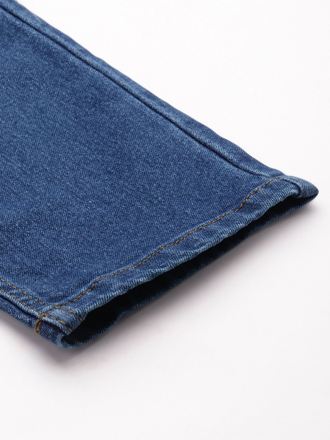 The Indian Garage Co Men Relaxed Fit Low Distress Light Fade Stretchable Jeans