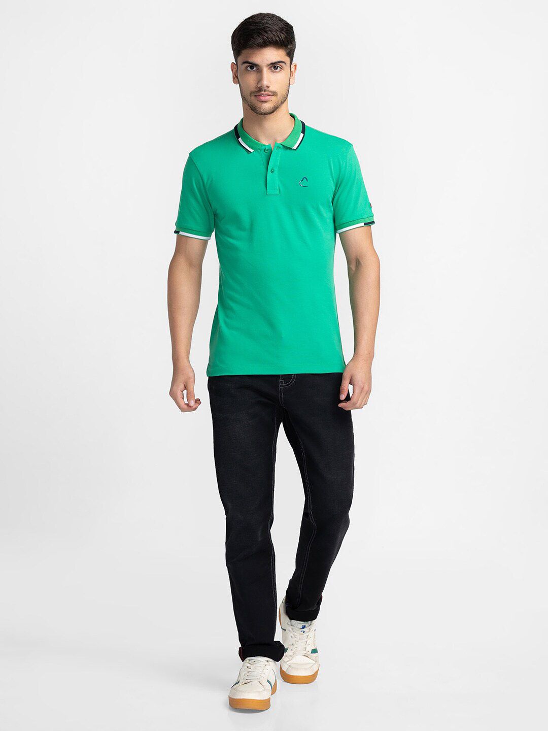 Being Human Polo Collar Regular Sleeves T-shirt