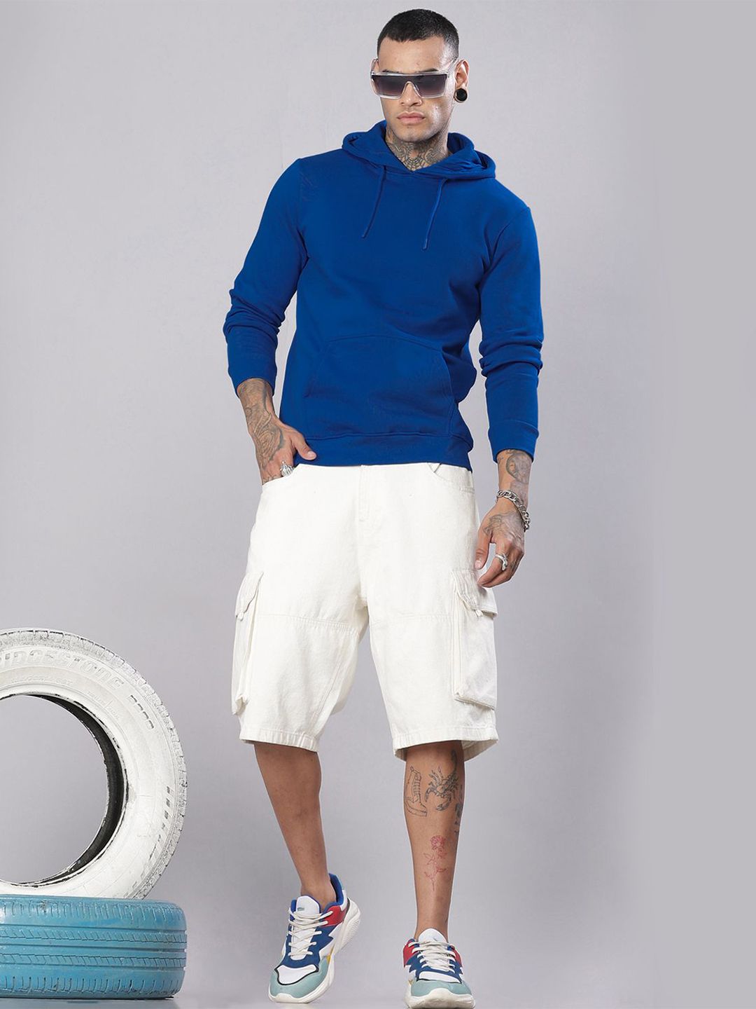 ADRO Lelaki Bertudung Pullover Sweatshirt