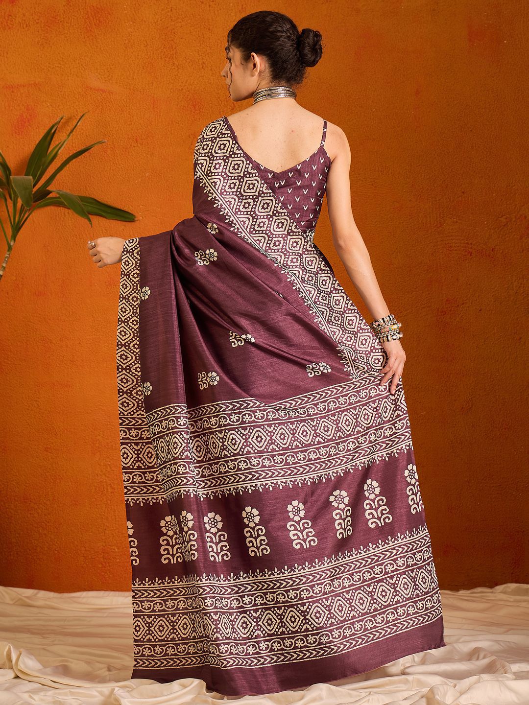 Saree mall Ethnic Motifs Bagru Sarees