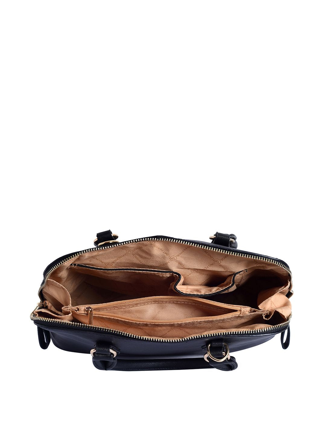 Lino Perros Black Solid Handheld Bag