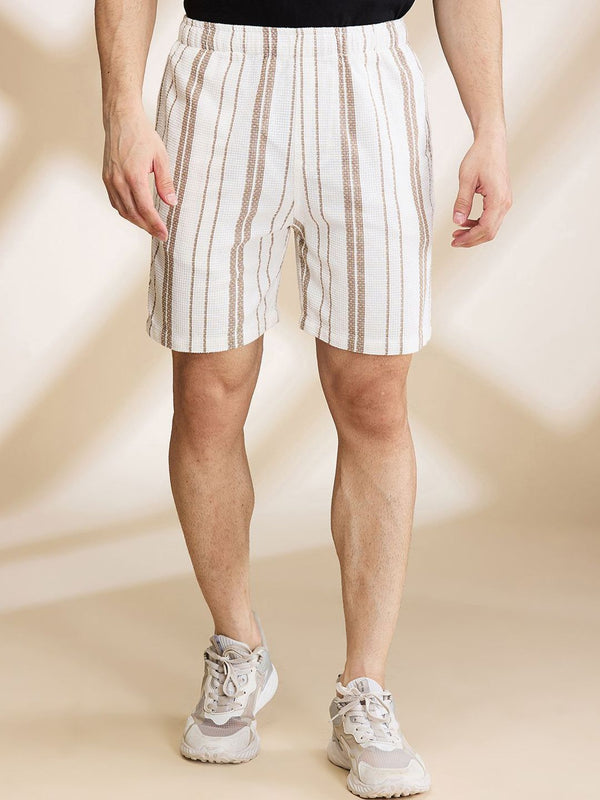 Being Human Men Striped Slim Fit Shorts