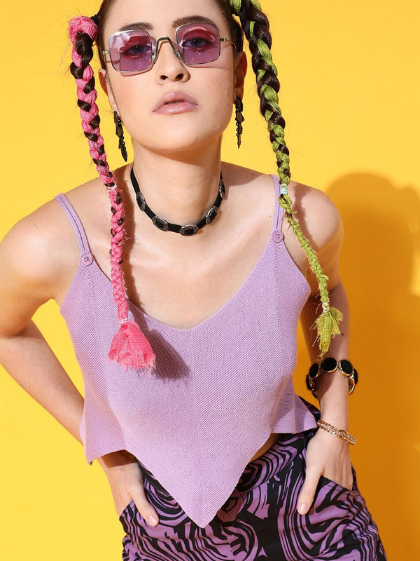 STREET 9 Elegant Lavender Solid Top