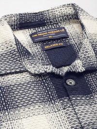 The Indian Garage Co Pure Cotton Textured Tartan Checks Casual Shirt