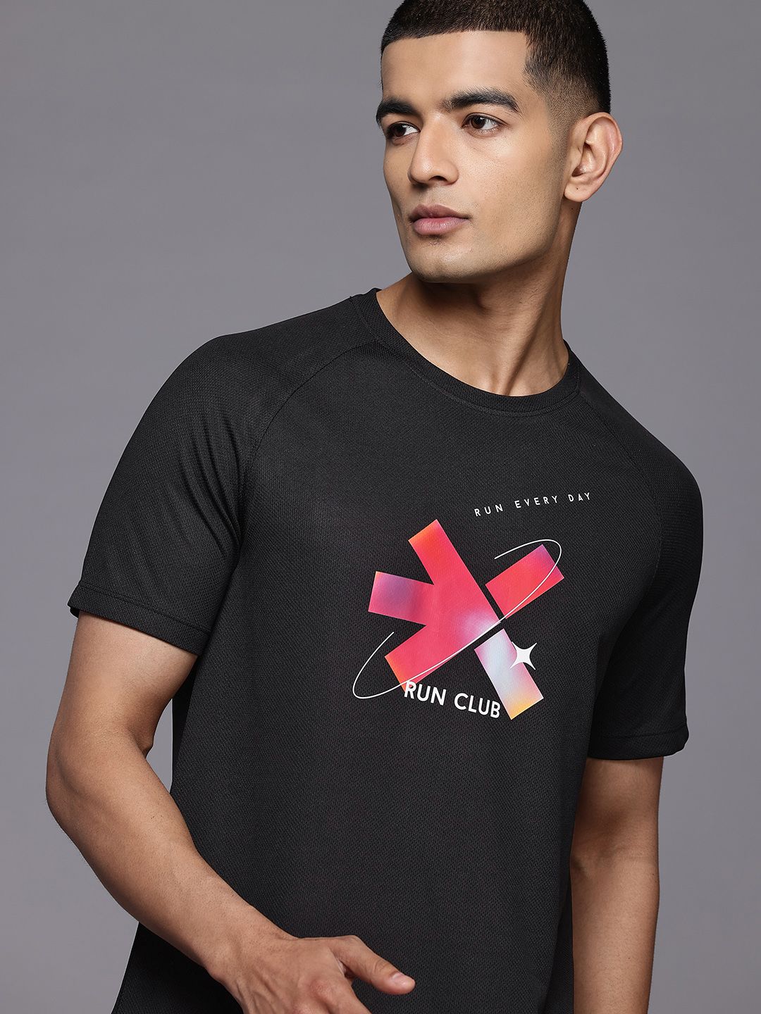 HRX by Hrithik Roshan Rapid-Dry Printed Running T-shirt