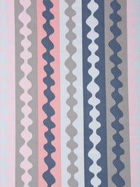KLOTTHE Blue & Pink Printed 300TC Fitted Double King Bedsheet With 2 Pillow Covers