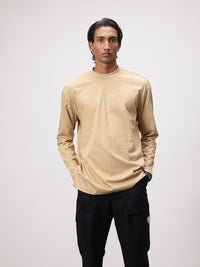ether Zen Typography Printed Drop-Shoulder Sleeves Pure Cotton T-shirt