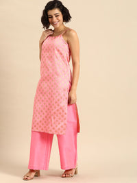 Anouk Women Ethnic Motifs Woven Design Kurta With Palazzos & Dupatta