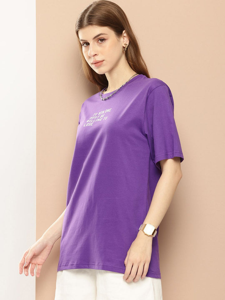 Difference of Opinion Printed Oversized Pure Cotton T-shirt