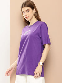Difference of Opinion Printed Oversized Pure Cotton T-shirt