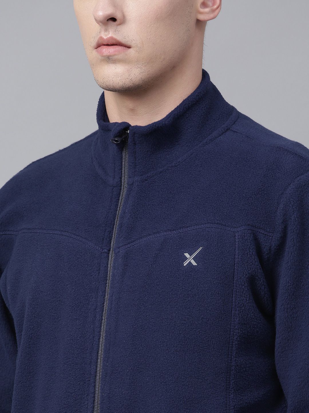 HRX by Hrithik Roshan Outdoor Men Navy Blue Solid Sweatshirt