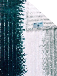 KLOTTHE Blue & White Striped 300 TC King Bedsheet with 2 Pillow Covers