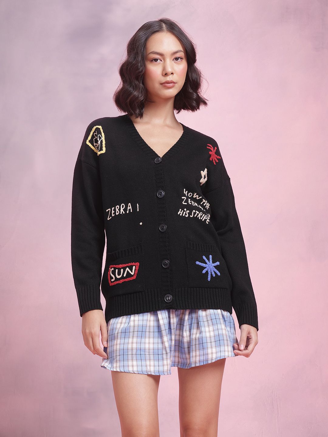 DressBerry Embroidered Cardigan