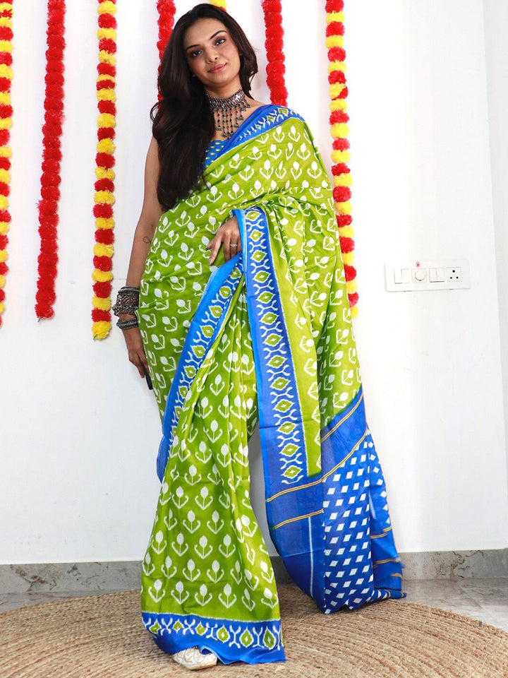 Saree mall Ethnic Motifs Printed Pure Cotton Sarees