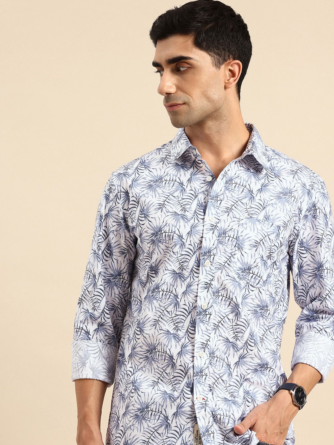 Being Human Tropical Printed Pure Cotton Casual Shirt