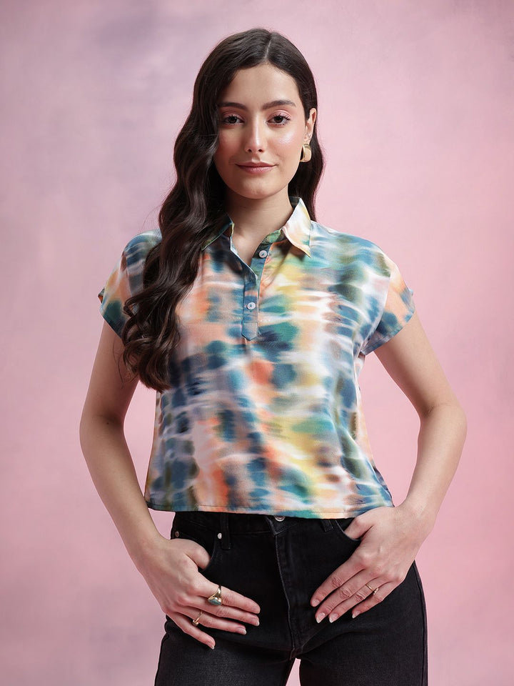 DressBerry Dyed Extended Sleeves Shirt Style Top