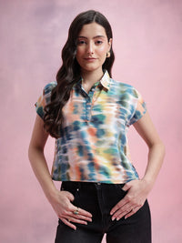 DressBerry Dyed Extended Sleeves Shirt Style Top