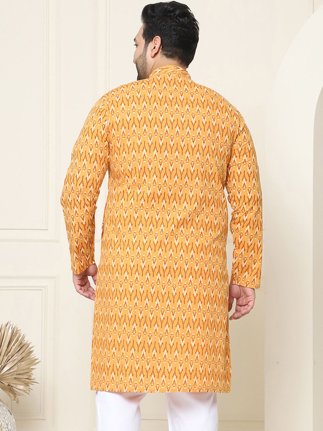 SOJANYA PLUS Geometric Printed Cotton Kurta