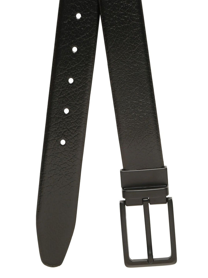 Teakwood Leathers Men Textured Leather Reversible Belt