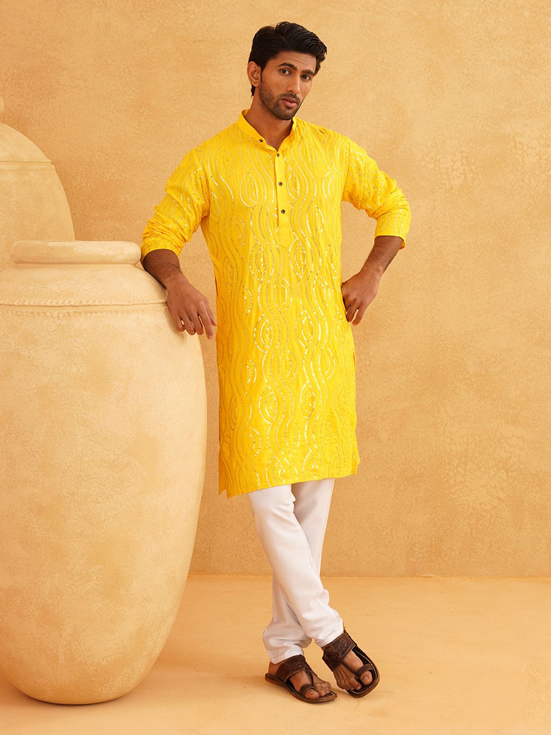 SOJANYA Kurta Kapas Tulen Sulaman Labuci Dengan Churidar