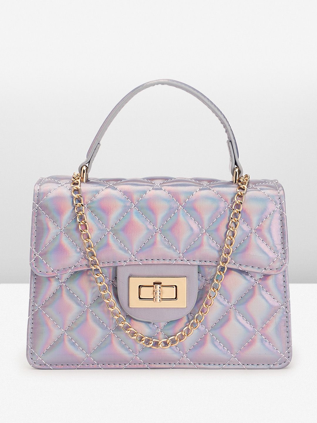 Lino Perros Quilted Structured Handheld Bag