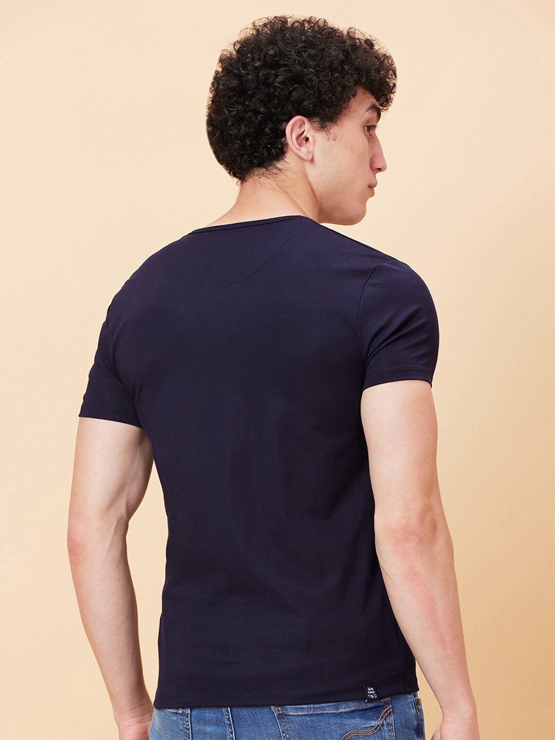 Being Human Henley Neck Casual T-shirt