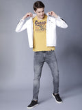LOCOMOTIVE Men Charcoal Grey Slim Fit Mid-Rise Clean Look Stretchable Jeans