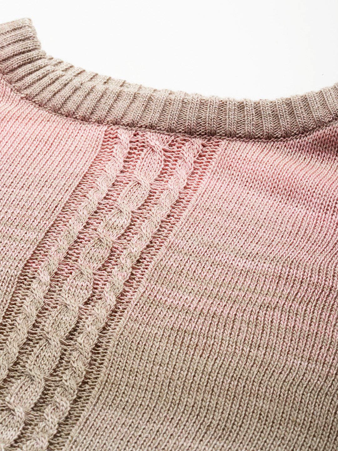 all about you Cable Knit Flared Sleeves Pullover