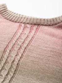 all about you Cable Knit Flared Sleeves Pullover